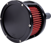 FEULING OIL PUMP CORP. Air Cleaner - BA Race Series - Black - Solid Cover - Red - Harley-Davidson 2017-2022 - M8 5423 - PartsOutlet.com.au