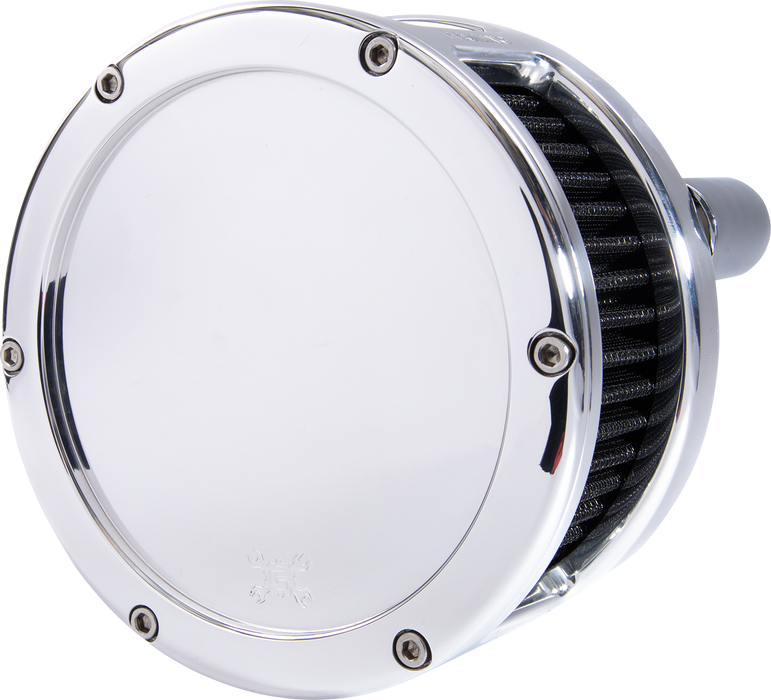 FEULING OIL PUMP CORP. Air Cleaner - BA Series - Chrome - Solid Cover - Black - Harley-Davidson 2017-2022 - M8 5537