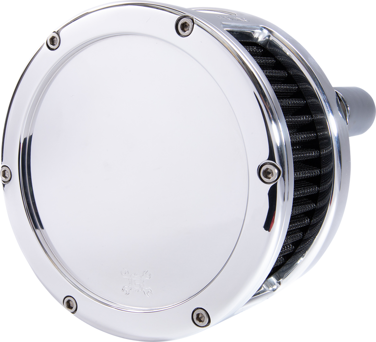 FEULING OIL PUMP CORP. Air Cleaner - BA Series - Chrome - Solid Cover - Black - Harley-Davidson 2017-2022 - M8 5537 - PartsOutlet.com.au