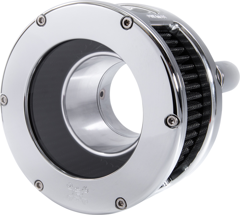 FEULING OIL PUMP CORP. Air Cleaner - BA Series - Chrome - Clear Cover - Black - Harley-Davidson 2017-2022 - M8 5538 - PartsOutlet.com.au