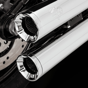 VANCE & HINES Eliminator 300 Slip-On Mufflers - Chrome - '18-'22 Softail - 16312 - PartsOutlet.com.au