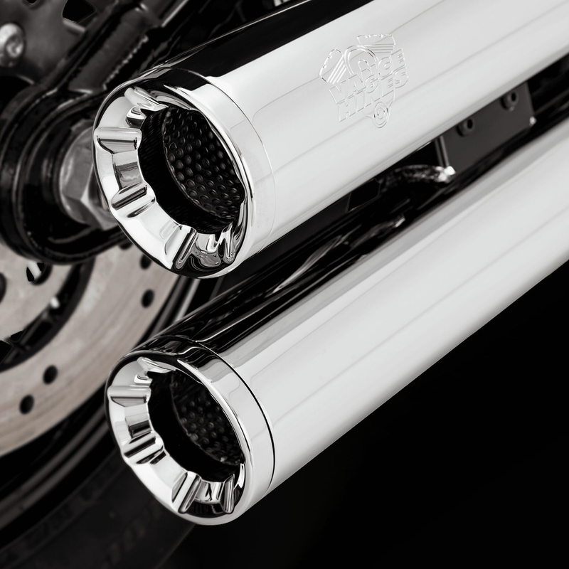 VANCE & HINES Eliminator 300 Slip-On Mufflers - Chrome - '18-'22 Softail - 16312 - PartsOutlet.com.au
