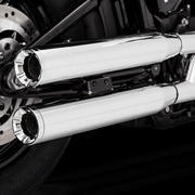 VANCE & HINES Eliminator 300 Slip-On Mufflers - Chrome - '18-'22 Softail - 16312 - PartsOutlet.com.au