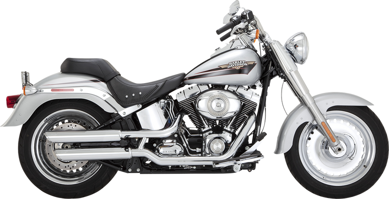 VANCE & HINES 3" Twin Slash Slip-On Muffler - Chrome - Softail '10-'17 - 16343
