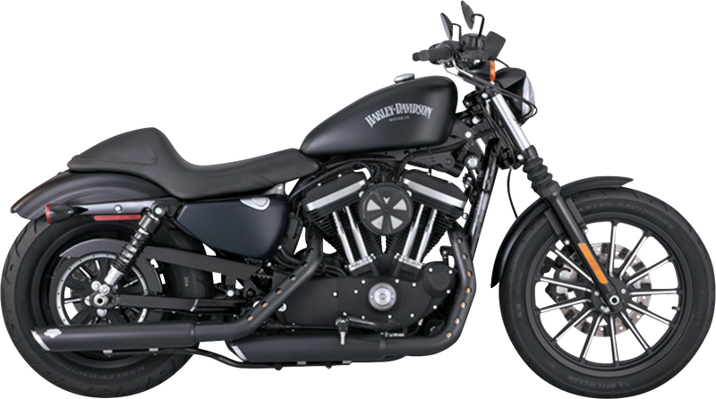 VANCE & HINES 3" Twin Slash Slip-On Mufflers - Black - XL '14-'22 - 46361