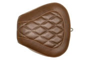 MUSTANG Wide Tripper Rear Seat - Brown - Harley-Davidson FL 2008+ Diamond 76723 - PartsOutlet.com.au