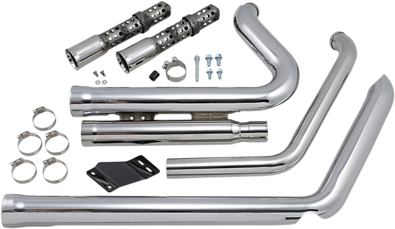 COBRA 909 Exhaust - Chrome - '12-'17 Softail 6711 - PartsOutlet.com.au