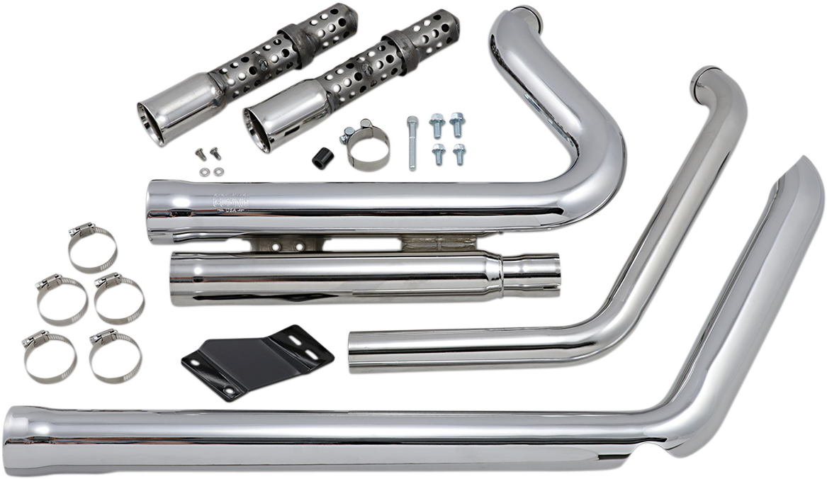 COBRA 909 Exhaust - Chrome - '12-'17 Softail 6711 - PartsOutlet.com.au