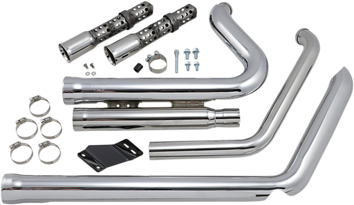 COBRA 909 Exhaust - Chrome - '12-'17 Softail 6711 - PartsOutlet.com.au