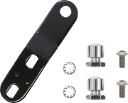 LE PERA Bare Bones Pillion Pad - White Diamond - Black - FL/FX '18-'23 LY-007PDMWTP - PartsOutlet.com.au