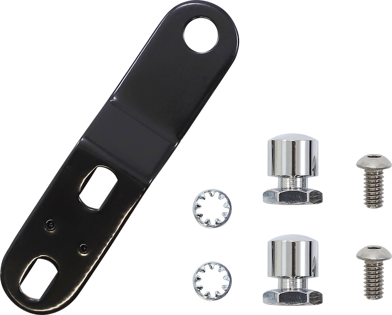 LE PERA Bare Bones Pillion Pad - White Diamond - Black - FL/FX '18-'23 LY-007PDMWTP - PartsOutlet.com.au