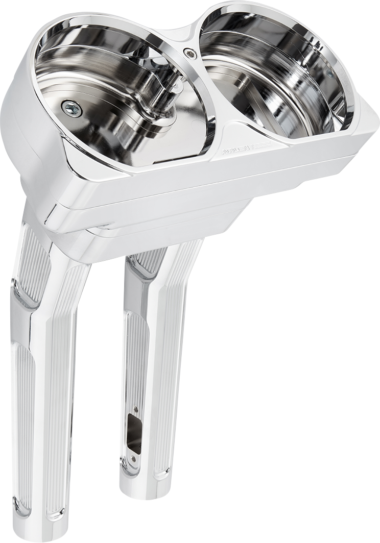 ARLEN NESS METHOD BAGGER KICKBACK RISERS, CHROME 10" - FL '15-'24 - 520-033
