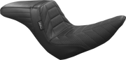 LE PERA KickFlip Dual Seat With Track Pleat Seating. Fits Sport Glide & Low Rider 2018up & Low Rider S 2020up - LYR-590TRKPT - PartsOutlet.com.au