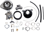 S&S CYCLE Super E Carburetor and Stealth Air Cleaner Kit, with Chrome Teardrop for 1984-1999 Big Twins 110-0145 - PartsOutlet.com.au