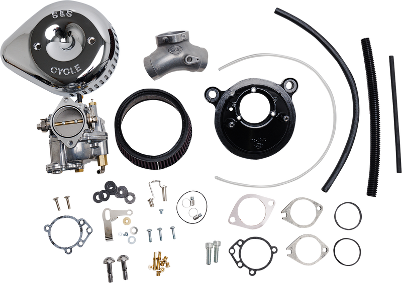 S&S CYCLE Super G Carburetor and Stealth Air Cleaner Kit, with Chrome Teardrop for 1984-1999 Big Twins 110-0147 - PartsOutlet.com.au