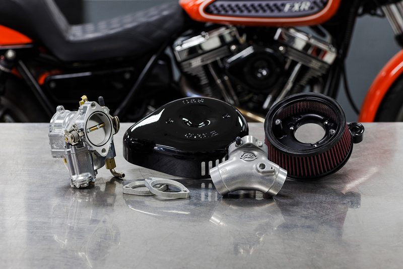 S&S CYCLE Super G Carburetor and Stealth Air Cleaner Kit, with Black Teardrop for 1984-1999 Big Twins 110-0148 - PartsOutlet.com.au