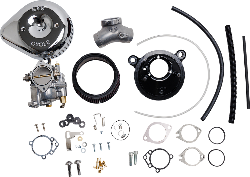 S&S CYCLE Super G Carburetor and Stealth Air Cleaner Kit, with Chrome Teardrop for 1999-2005 Big Twins 110-0150 - PartsOutlet.com.au