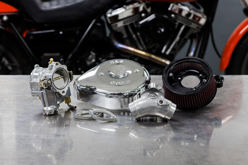 S&S CYCLE Super G Carburetor and Stealth Air Cleaner Kit, with Chrome Teardrop for 1999-2005 Big Twins 110-0150 - PartsOutlet.com.au