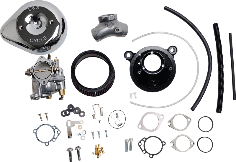 S&S CYCLE Super E Carburetor and Stealth Air Cleaner Kit, with Chrome Teardrop for 2006 Big Twins 110-0151 - PartsOutlet.com.au