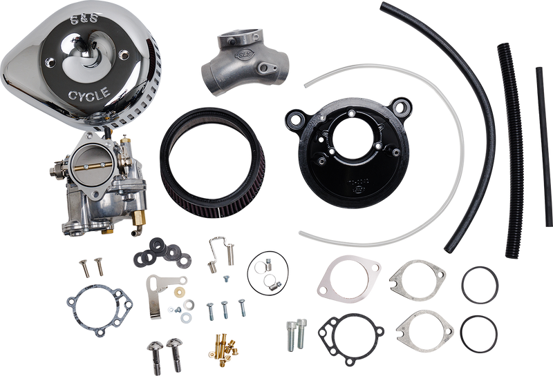 S&S CYCLE Super G Carburetor and Stealth Air Cleaner Kit, with Chrome Teardrop for 2006 Big Twins 110-0152 - PartsOutlet.com.au