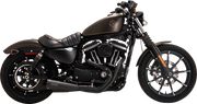 VANCE & HINES Upsweep 2-into-1 Exhaust System - Stainless Steel - Black - '04-'13 XL - 47627 - PartsOutlet.com.au