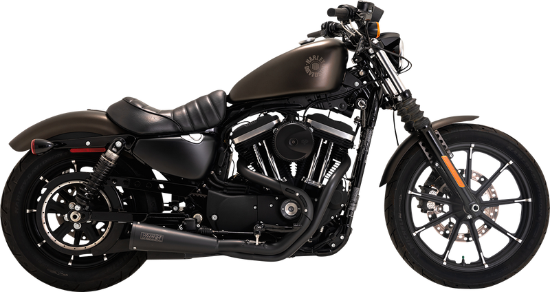 VANCE & HINES Upsweep 2-into-1 Exhaust System - Stainless Steel - Black - '04-'13 XL - 47627 - PartsOutlet.com.au