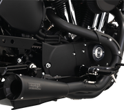 VANCE & HINES Upsweep 2-into-1 Exhaust System - Stainless Steel - Black - '04-'13 XL - 47627 - PartsOutlet.com.au