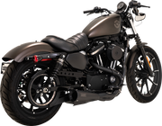 VANCE & HINES Upsweep 2-into-1 Exhaust System - Stainless Steel - Black - '04-'13 XL - 47627 - PartsOutlet.com.au