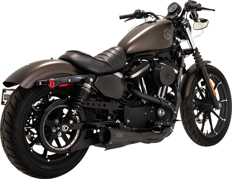 VANCE & HINES Upsweep 2-into-1 Exhaust System - Stainless Steel - Black - '04-'13 XL - 47627 - PartsOutlet.com.au