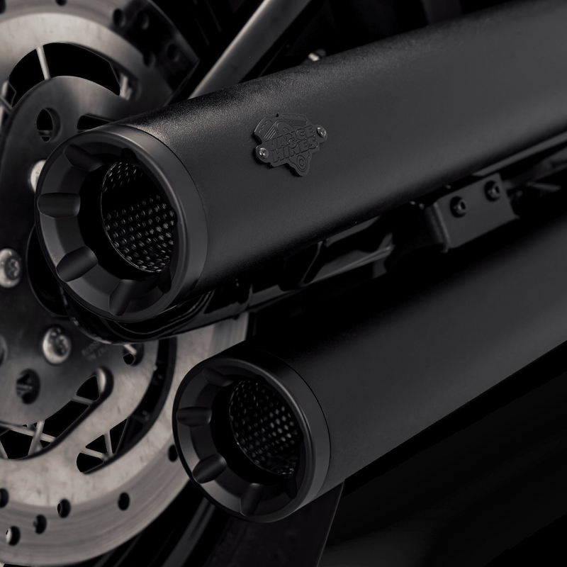 VANCE & HINES Eliminator 300 Slip-On Mufflers - Black - '18-'22 Softail - 46312 - PartsOutlet.com.au