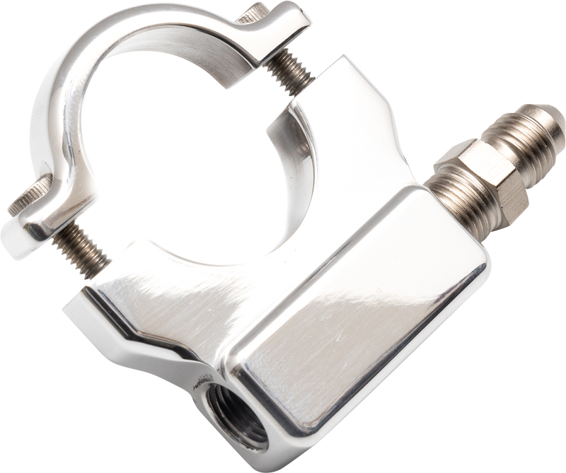 FEULING PARTS Oil Pressure Gauge Mount - 1.25" - Chrome - 9056