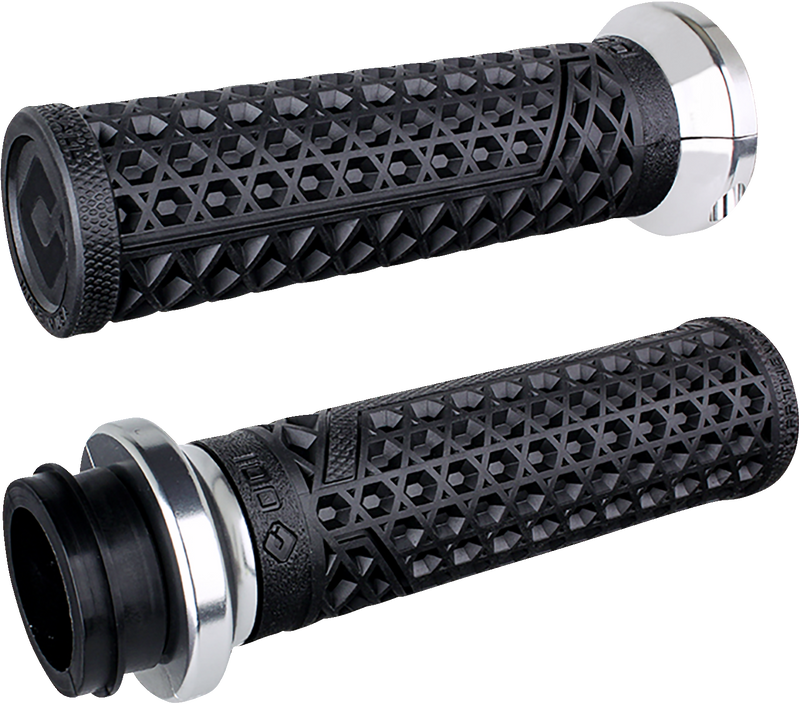 ODI Grips - Vans - Harley Davidson TBW - Black/Silver - 2008-2022 - V31VHTWB-S - PartsOutlet.com.au