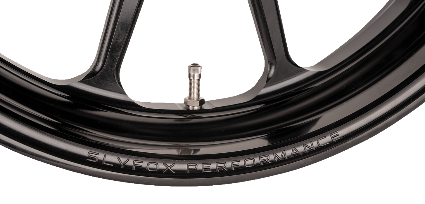 SLYFOX Wheel - Track Pro - Front - Dual Disc/without ABS - Black - 19x3 - '09-'22 FL - 12027905RSLYAPB - PartsOutlet.com.au