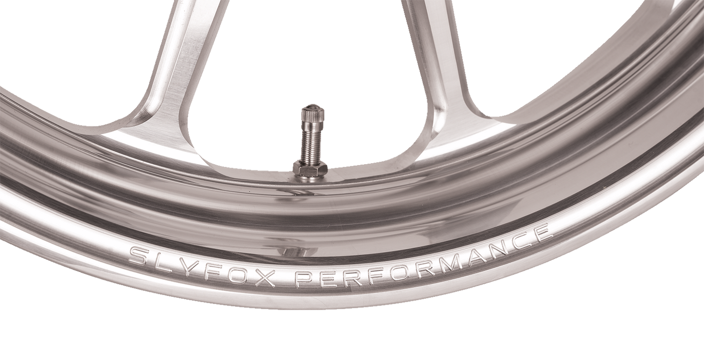 SLYFOX Wheel - Track Pro - Front - Dual Disc/without ABS - Machined - 19x3 - '09-'22 FL - 12027905RSLYAPM