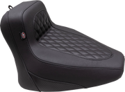 MUSTANG Squareback Seat - Solo - Black - Diamond Stitch - Indian Chief '22-'23 - 88201 - PartsOutlet.com.au
