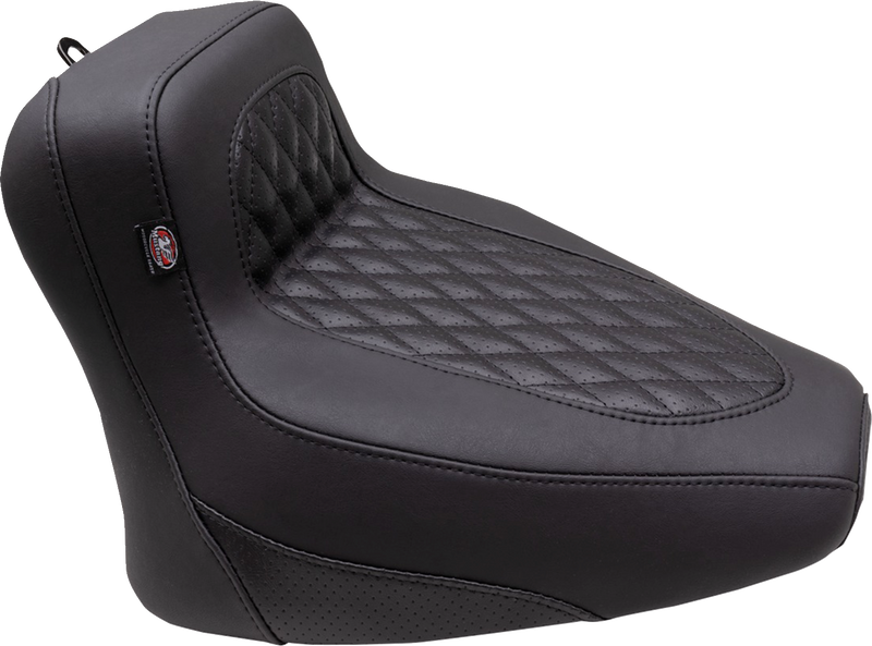 MUSTANG Squareback Seat - Solo - Black - Diamond Stitch - Indian Chief '22-'23 - 88201 - PartsOutlet.com.au
