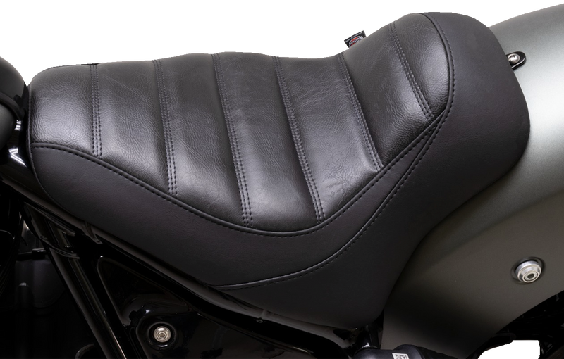 MUSTANG Runaround Seat - Solo - Black - Tuck-n-Roll - Indian Chief '22-'23 - 88200 - PartsOutlet.com.au