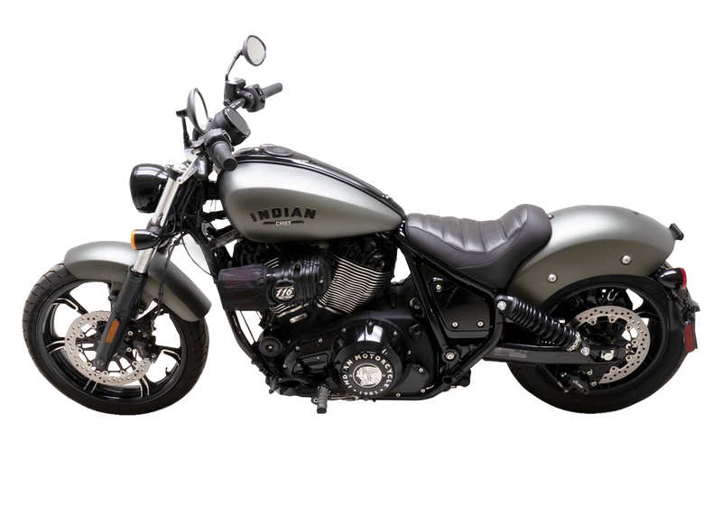 MUSTANG Runaround Seat - Solo - Black - Tuck-n-Roll - Indian Chief '22-'23 - 88200 - PartsOutlet.com.au