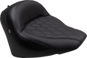 MUSTANG Solo Touring Seat - w/o Driver Backrest - Diamond Stitch - Indian Chief '22-'23 - 88203 - PartsOutlet.com.au