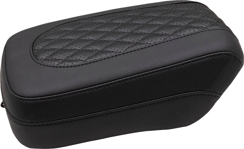 MUSTANG Squareback Seat - Passenger - Black - Diamond Stitch - Indian Chief '22-'23 - 88202 - PartsOutlet.com.au