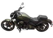 MUSTANG Squareback/Fastback Solo Seat - Black - Diamond Stitch - Kawasaki Vulcan S 650 '15-'24 - 76430 - PartsOutlet.com.au