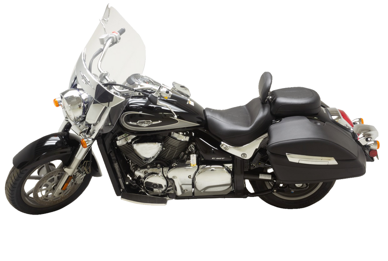 MUSTANG Recessed Wide Touring Seat - Passenger - Black w/o Studs - Suzuki C90T '15-'19 - 89207 - PartsOutlet.com.au