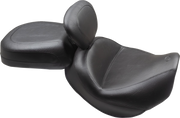 MUSTANG Wide Touring Solo Seat - Black - Plain - with Driver Backrest - C90T '15-'19 - 89206 - PartsOutlet.com.au