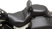 MUSTANG Recessed Wide Touring Seat - Passenger - Black w/o Studs - Suzuki C90T '15-'19 - 89207 - PartsOutlet.com.au