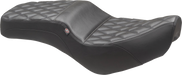 MUSTANG Squareback Seat - Black - Double Diamond - Honda Rebel CMX 300/500 '17-'24 - 84003 - PartsOutlet.com.au