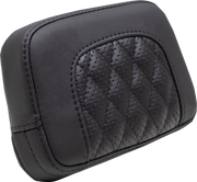MUSTANG Squareback Sissy Bar Pad - Black - Diamond Stitch - Indian Chief '22-'23 - 88206 - PartsOutlet.com.au
