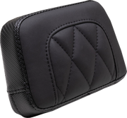 MUSTANG Touring Sissy Bar Pad - Standard - Black - Diamond Stitch - Chief '22-'23 - 88205 - PartsOutlet.com.au