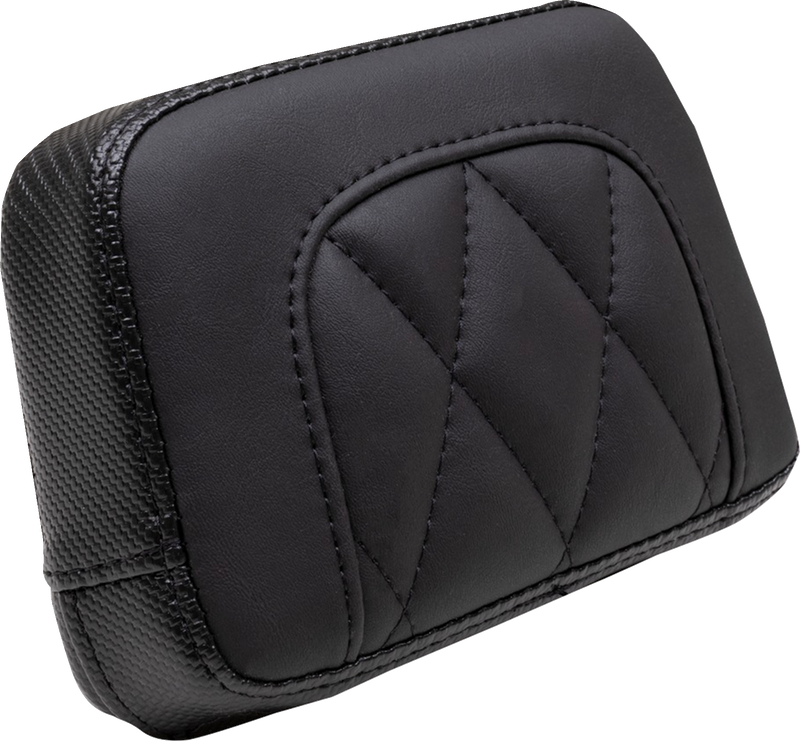 MUSTANG Touring Sissy Bar Pad - Standard - Black - Diamond Stitch - Chief '22-'23 - 88205 - PartsOutlet.com.au