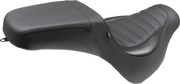 MUSTANG Squareback Seat - Black - Tuck-n-Roll - Fat Bob '18-'23 - 76005 - PartsOutlet.com.au