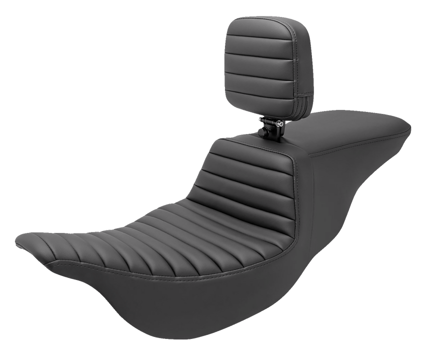 SADDLEMEN Tour Step Up Seat - Rider Backrest - Tuck-n-Roll - FL '08-'23 - 808-07B-191BR - PartsOutlet.com.au